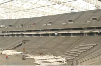 إنتهاء الأشغال الكبرى بملعب تيزي وزو الجديدة (فيديو)