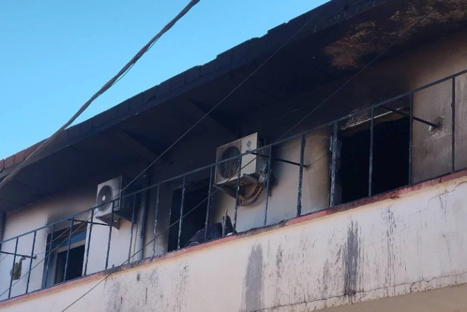 وفاة رضيع في حريق شقة ببرج بوعريريج